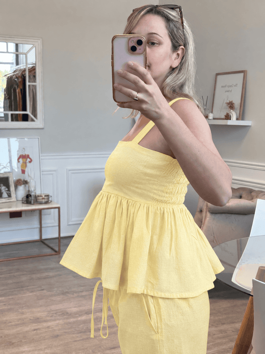 Daisy peplum top
